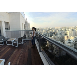 הגבהה מעקה למרפסת penthouse