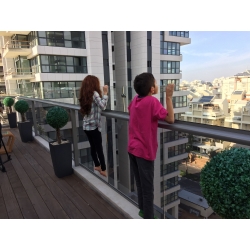 הגבהה מעקה למרפסת penthouse