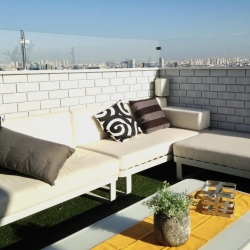 הגבהה מעקה למרפסת penthouse